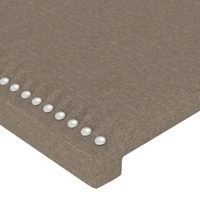 vidaXL Sänggavel taupe 100 x 5 x 78/88 cm tyg - Bild 4