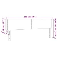 vidaXL Huvudgavlar 2 st svart 80x5x78/88 cm sammet - Bild 8