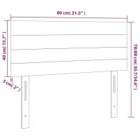 vidaXL Sänggavel mörkblå 80x5x78/88 cm sammet - Bild 8