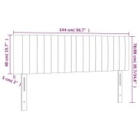 vidaXL Huvudgavlar 2 st svart 72x5x78/88 cm tyg - Bild 8