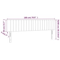 vidaXL Huvudgavlar 2 st mörkbrun 90x5x78/88 cm tyg - Bild 8