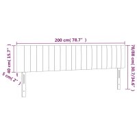 vidaXL Huvudgavlar 2 st svart 100 x 5 x 78/88 cm tyg - Bild 8