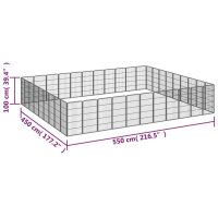 vidaXL Hundbur 40 paneler svart 50x100 cm pulverlackerat stål - Bild 7