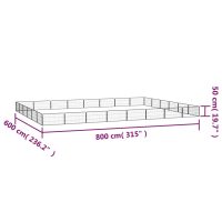 vidaXL Hundbur 28 paneler svart 100x50 cm pulverlackerat stål - Bild 7