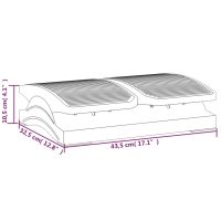 vidaXL Fotstöd svart 43,5x32,5x10,5 cm - Bild 7