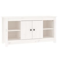 vidaXL Tv-bänk vit 103x36,5x52 cm massiv furu - Bild 2