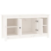 vidaXL Tv-bänk vit 103x36,5x52 cm massiv furu - Bild 4