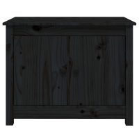 vidaXL Soffbord svart 71x49x55 cm massiv furu - Bild 6