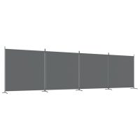 vidaXL Rumsavdelare 4 paneler antracit 698x180 cm tyg - Bild 2