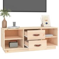 vidaXL Tv-bänk 100x34x40 cm massiv furu - Bild 5