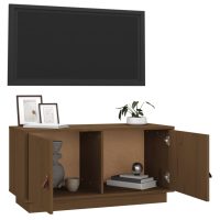 vidaXL Tv-bänk honungsbrun 80x34x40 cm massiv furu - Bild 5