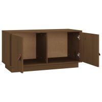 vidaXL Tv-bänk honungsbrun 80x34x40 cm massiv furu - Bild 7