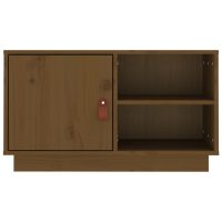 vidaXL Tv-bänk honungsbrun 70x34x40 cm massiv furu - Bild 6