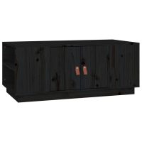 vidaXL Soffbord svart 100x50x41 cm massiv furu - Bild 2