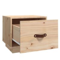 vidaXL Sängbord 2 st vit 40x34x35 cm massivt furuträ - Bild 6