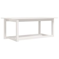 vidaXL Soffbord vit 110x55x45 cm massiv furu - Bild 2