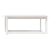 vidaXL Soffbord vit 110x55x45 cm massiv furu - Bild 3