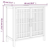 vidaXL Tvättställsskåp 66x29x61,5 cm massivt valnötsträ - Bild 7