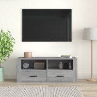 vidaXL TV-bänk grå sonoma 100x35x40 cm konstruerat trä - Bild 3