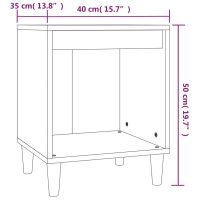 vidaXL Sängbord 2 st sonoma-ek 40x35x50 cm - Bild 9