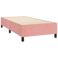 vidaXL Sängram rosa 90x190 cm sammet - Bild 4