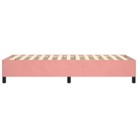 vidaXL Sängram rosa 90x190 cm sammet - Bild 6