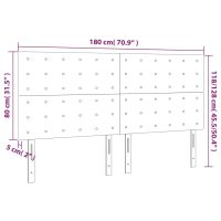 vidaXL Huvudgavlar 4 st svart 90x5x78/88 cm konstläder - Bild 8