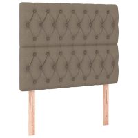 vidaXL Huvudgavlar 2 st taupe 90x7x78/88 cm tyg - Bild 2