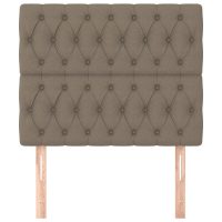 vidaXL Huvudgavlar 2 st taupe 90x7x78/88 cm tyg - Bild 3