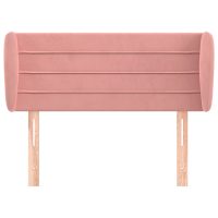 vidaXL Sänggavel med kanter rosa 93x23x78/88 cm sammet - Bild 3