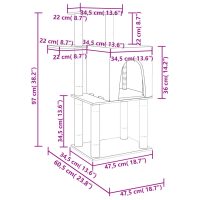 vidaXL Klösträd med sisalpelare gräddvit 97 cm - Bild 6