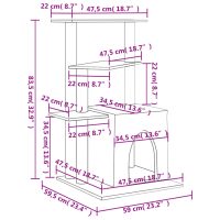 vidaXL Klösträd med sisalpelare gräddvit 83,5 cm - Bild 8