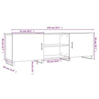 vidaXL Tv-bänk sonoma ek 150x30x50 cm konstruerat trä - Bild 12