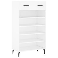 vidaXL Skohylla vit 60x35x105 cm konstruerat trä - Bild 2