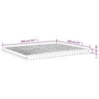 vidaXL Skummadrass vit 160x200 cm 7-zoner hårdhet 20 ILD - Bild 8