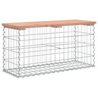 vidaXL Trädgårdsbänk gabion-design 83x31,5x42 cm massivt douglasträ - Bild 5