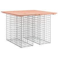 vidaXL Trädgårdsbänk gabion-design 100x102x72 cm massivt douglasträ - Bild 2