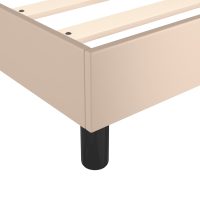 vidaXL Ramsäng med bäddmadrass cappuccino 90x200 cm konstläder - Bild 7