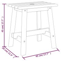 vidaXL Pall 45x29x45 cm rektangulär massivt akaciaträ - Bild 7