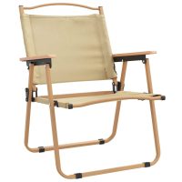 vidaXL Campingstolar 2 st Beige 54x55x78 cm oxfordtyg - Bild 3