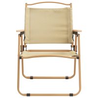 vidaXL Campingstolar 2 st Beige 54x55x78 cm oxfordtyg - Bild 4