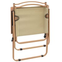 vidaXL Campingstolar 2 st Beige 54x55x78 cm oxfordtyg - Bild 6