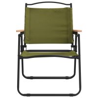 vidaXL Campingstolar 2 st grön 54x55x78 cm oxfordtyg - Bild 4