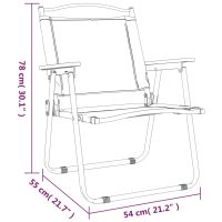 vidaXL Campingstolar 2 st grön 54x55x78 cm oxfordtyg - Bild 8