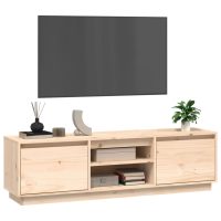 vidaXL Tv-bänk 140x35x40 cm massiv furu - Bild 4