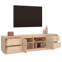 vidaXL Tv-bänk 176x37x47,5 cm massiv furu - Bild 5