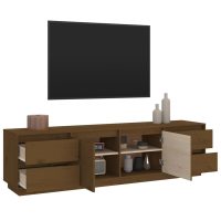 vidaXL Tv-bänk honungsbrun 176x37x47,5 cm massiv furu - Bild 5