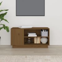 vidaXL Tv-bänk honungsbrun 80x35x40,5 cm massiv furu - Bild 3