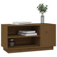 vidaXL Tv-bänk honungsbrun 80x35x40,5 cm massiv furu - Bild 4