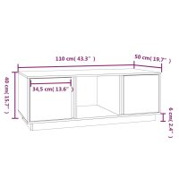 vidaXL Soffbord 110x50x40 cm massiv furu - Bild 9